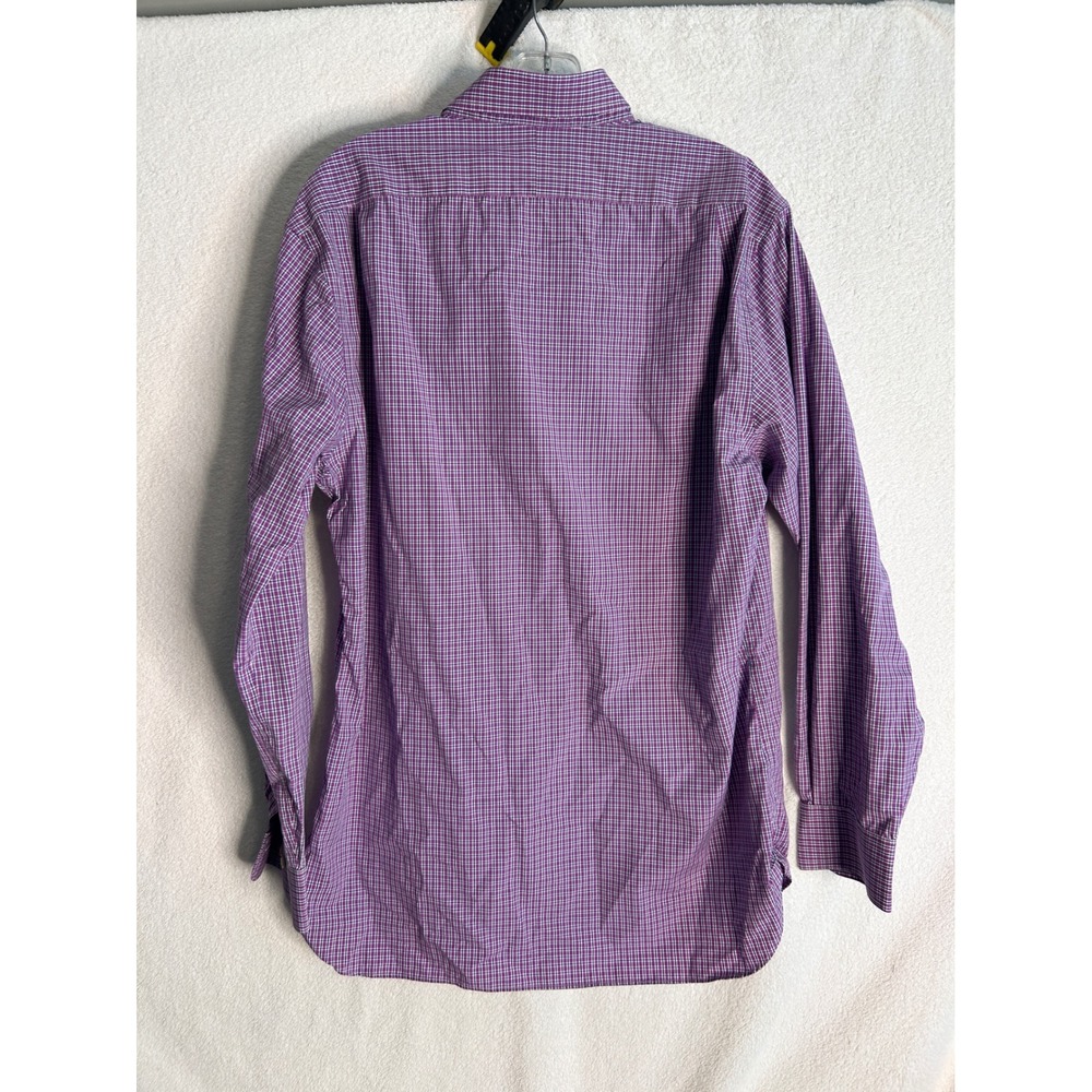 Bundle  2 Polo Ralph Lauren Slim Fit Dress Shirts Mens 16 34/35 Purple Blue - Picture 7 of 11